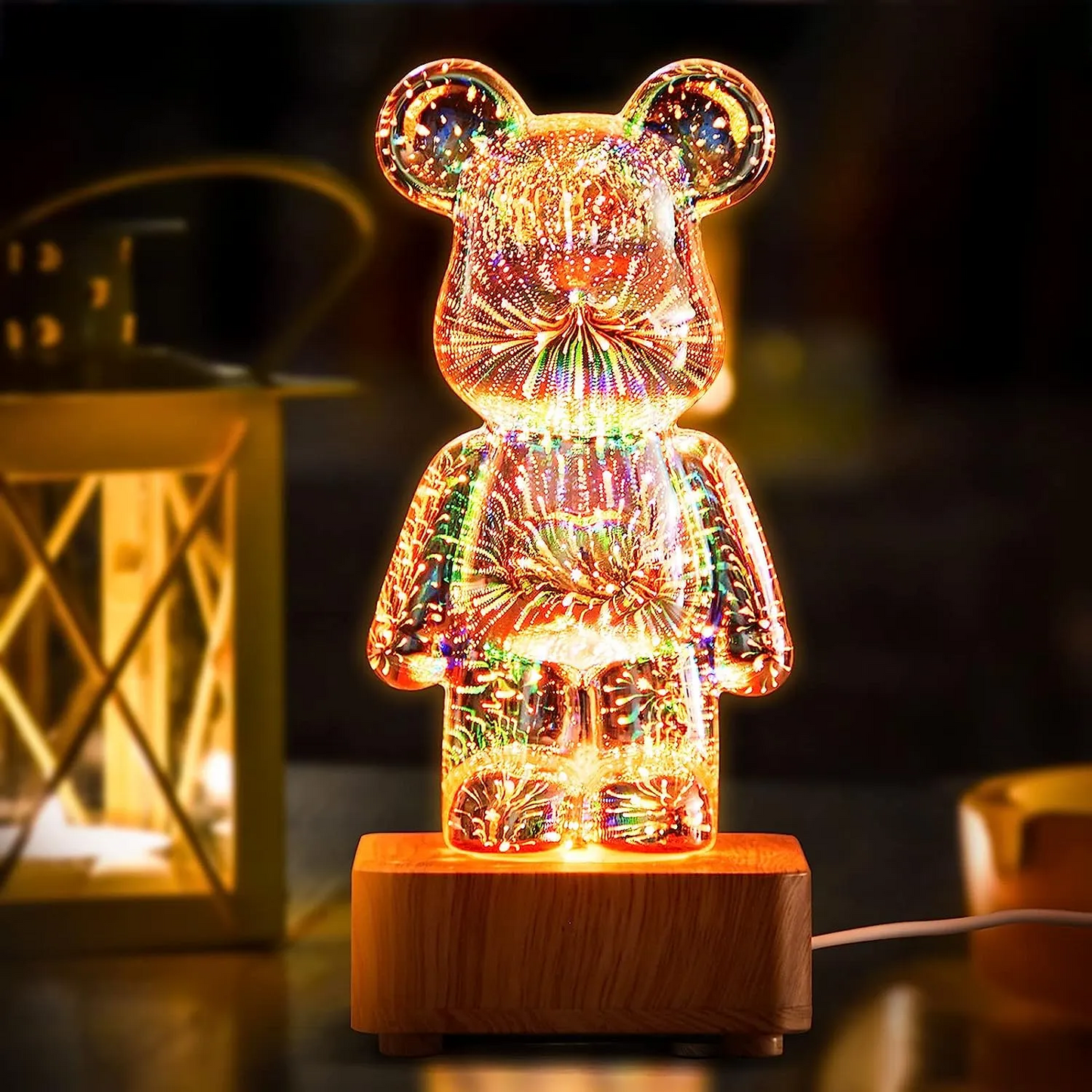 Glass Bear Lamp